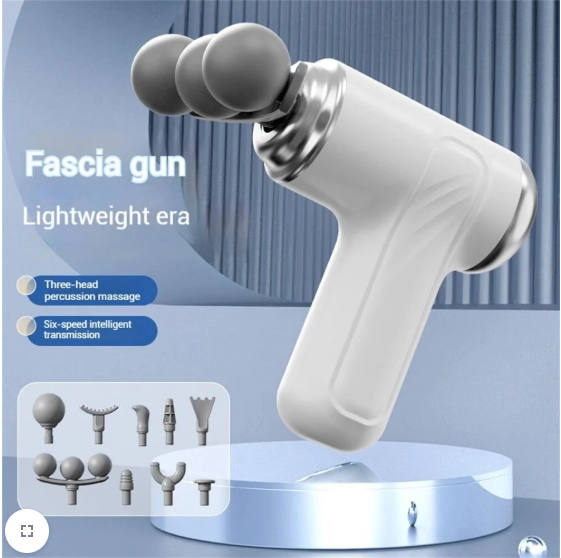 Picture of Facia Gun Pro Light Age Wireless Massage Gun 6 Speed Myofascial Therapy Device with Multiple Heads - Multicolor