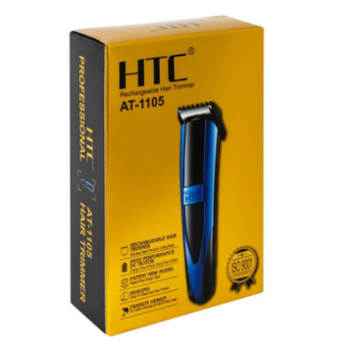 Picture of HTC AT-1105 Rechargeable Beard Trimmer and Hair Clipper for Men - Multicolur