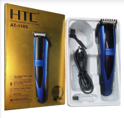 Picture of HTC AT-1105 Rechargeable Beard Trimmer and Hair Clipper for Men - Multicolur