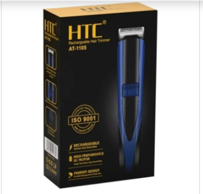 Picture of HTC AT-1105 Rechargeable Beard Trimmer and Hair Clipper for Men - Multicolur