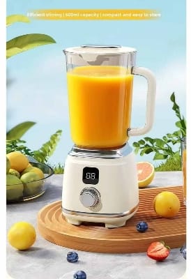 Picture of Electric Portable Juicer Fresh Fruit Mixer 10 Blades 600ML Multifunctional Juicer Ice Crusher Smoothie Blender Home Kitchen Tool - Multicolor