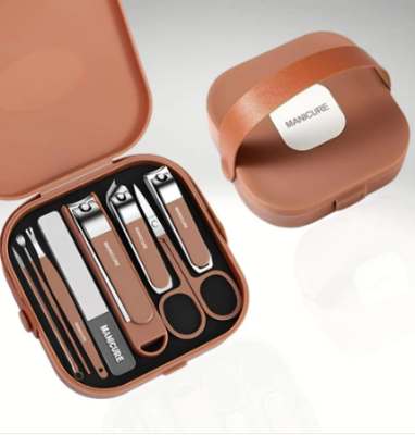Picture of Manicure Portable Nail Clippers Set – 7-in-1 Grooming Kit - Multicolor