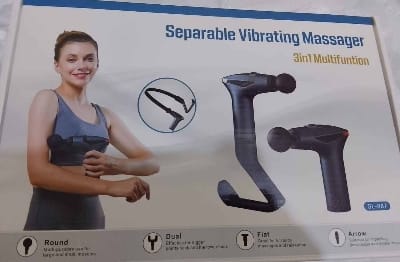 Picture of IBELL SL-887 Seperable Vibrating Massage Gun | Percussion Muscle Massager with 12 Speed Levels for Full Body Pain Relief of Neck, Shoulder, Back, Foot for Men & Women - Multicolor