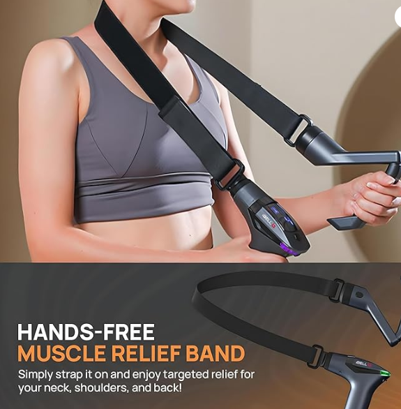 Picture of IBELL SL-887 Seperable Vibrating Massage Gun | Percussion Muscle Massager with 12 Speed Levels for Full Body Pain Relief of Neck, Shoulder, Back, Foot for Men & Women - Multicolor