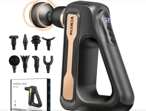 Picture of Facial Gun Hb 003 Full Body Massager For Neck Shoulder Legs - Multicolor