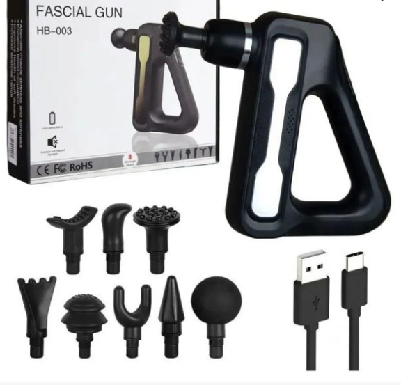 Picture of Facial Gun Hb 003 Full Body Massager For Neck Shoulder Legs - Multicolor