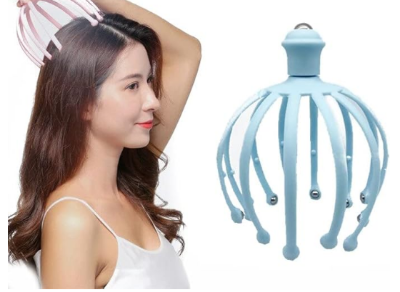 Picture of Claw Head Massage Stress Relief Hair Therapy Rolling Ball Scalp Massager Machine
