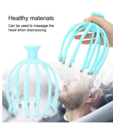 Picture of Claw Head Massage Stress Relief Hair Therapy Rolling Ball Scalp Massager Machine