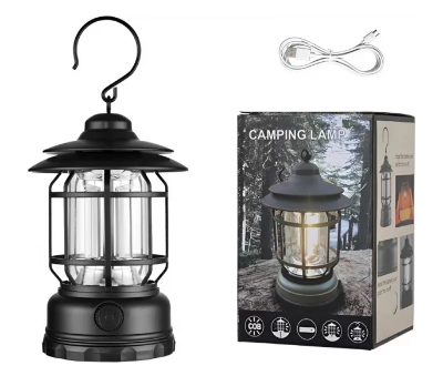Picture of Camping Lanterns Protable Flashlights Led Night Light Portable Emergency Searchlight Hanging Light for Outdoor Camping Hiking,Fishing - Multicolor