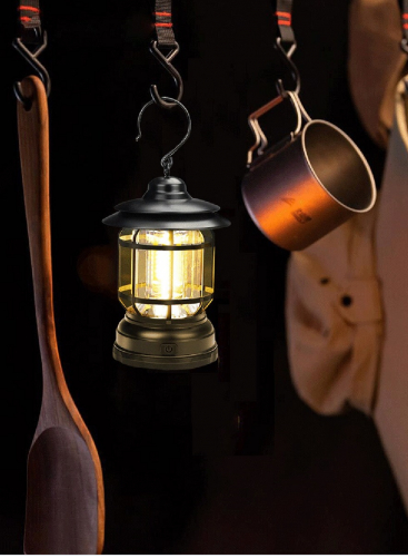 Picture of Camping Lanterns Protable Flashlights Led Night Light Portable Emergency Searchlight Hanging Light for Outdoor Camping Hiking,Fishing - Multicolor