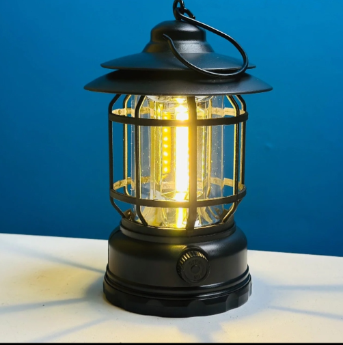 Picture of Camping Lanterns Protable Flashlights Led Night Light Portable Emergency Searchlight Hanging Light for Outdoor Camping Hiking,Fishing - Multicolor
