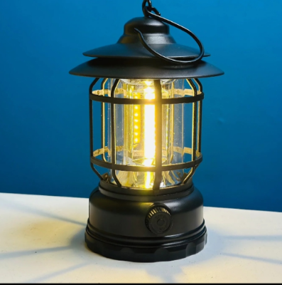 Picture of Camping Lanterns Protable Flashlights Led Night Light Portable Emergency Searchlight Hanging Light for Outdoor Camping Hiking,Fishing - Multicolor