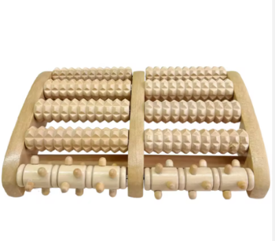 Picture of Wooden Foot Roller Wood Care Massage Reflexology Muscle Relax Relief Massager Spa Gift Anti Cellulite Foot Massager Care Tools - Multicolor