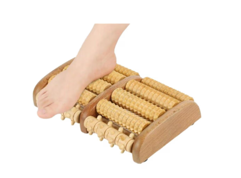 Picture of Wooden Foot Roller Wood Care Massage Reflexology Muscle Relax Relief Massager Spa Gift Anti Cellulite Foot Massager Care Tools - Multicolor