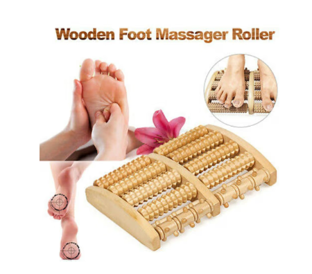 Picture of Wooden Foot Roller Wood Care Massage Reflexology Muscle Relax Relief Massager Spa Gift Anti Cellulite Foot Massager Care Tools - Multicolor