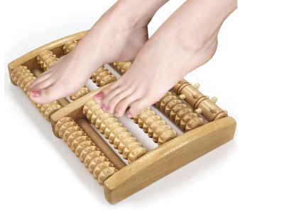 Picture of Wooden Foot Roller Wood Care Massage Reflexology Muscle Relax Relief Massager Spa Gift Anti Cellulite Foot Massager Care Tools - Multicolor