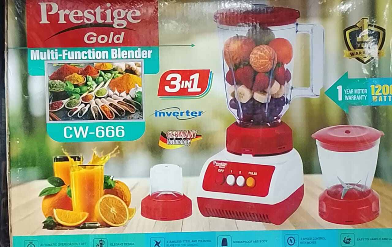 Picture of Prestige Blender 3 In 1 1200 Watt Motor Capacity Cw -666 