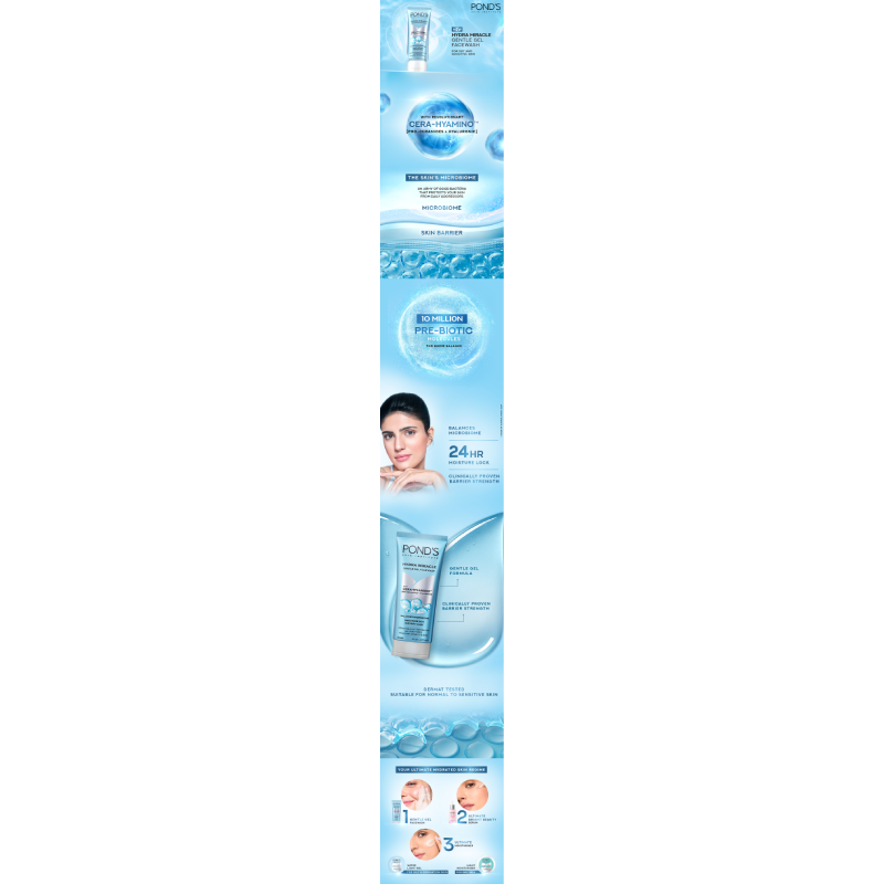 Picture of Pond's Face Wash Hydra Miracle Gentle Gel 100g