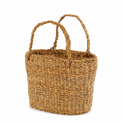 Picture of Gorgeous Handicrafts Basket oval seagrass natural D25-BAS-015, LALON