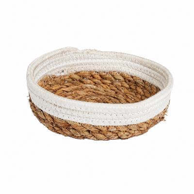 Picture of Gorgeous Handicrafts Basket oval seagrass cotton natural D26-BASK-003, PAVEL