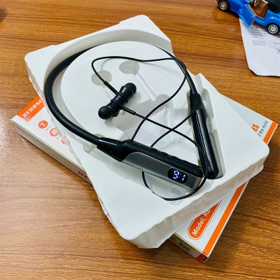 Picture of 200H Magnetic Neckband Wireless Bluetooth 5.3 Earbuds Long Standby Sports Music Earphones HiFi Sound Headphones Support TF Card Output 200 Hour Playback EVG