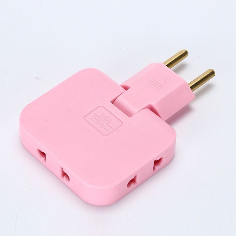 Picture of 3 in 1 Mutli Plug Travel Adapter Socket (3 Power Socket) High Power EU Bangladesh Standard 180° Rotating Coverter Socket AC Adapter