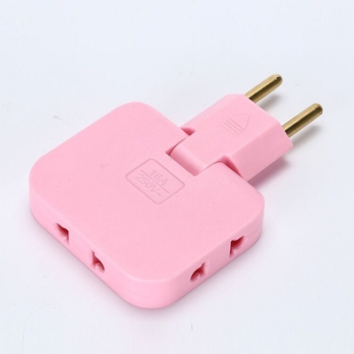 Picture of 3 in 1 Mutli Plug Travel Adapter Socket (3 Power Socket) High Power EU Bangladesh Standard 180° Rotating Coverter Socket AC Adapter