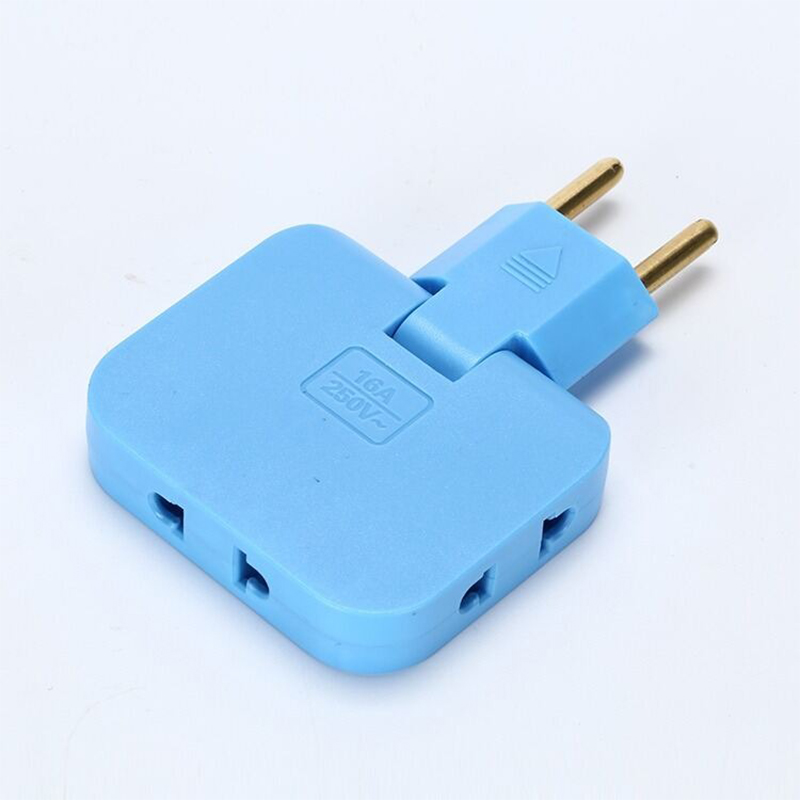 Picture of 3 in 1 Mutli Plug Travel Adapter Socket (3 Power Socket) High Power EU Bangladesh Standard 180° Rotating Coverter Socket AC Adapter