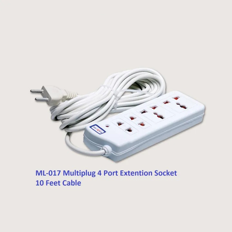 Picture of (2 Meter) Multi Plug ML-017 Multiplug 4 Port Extention Socket Multiplug