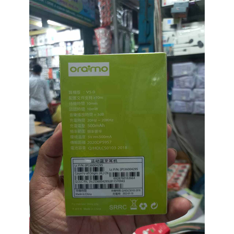 Picture of Oraimo Style TWS Bluetooth Earbuds - Wireless Earphones with ENC, Bass Boost, 5H Battery, Type-C Charging - Multicolor