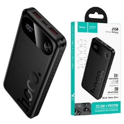 Picture of HOCO | J154 Victorious 10000mAh Power Bank | 22.5W Fast Charge + PD 20W | 3 Outputs (USB-A×2 22.5W, Type-C 20W) | Type-C 18W Input | LED Digital Display | For Android & iPhone