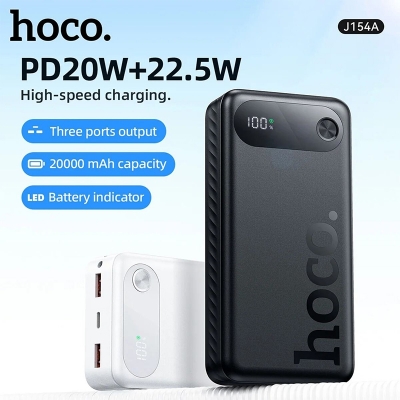 Picture of HOCO J154A CCC Certification 20000mAh LED Digital Display Powerbank For iPhone 17 16 22.5W PD20W USB C Fast Charging External Battery
