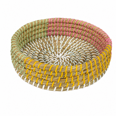 Picture of Gorgeous Handicrafts Tray round kansgrass natural D26-BASK-002, BOWL Large