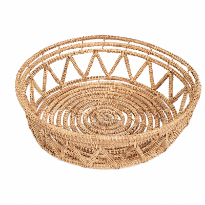 Picture of Gorgeous Handicrafts Basket round palm natural D26-BPF-008, BOGA
