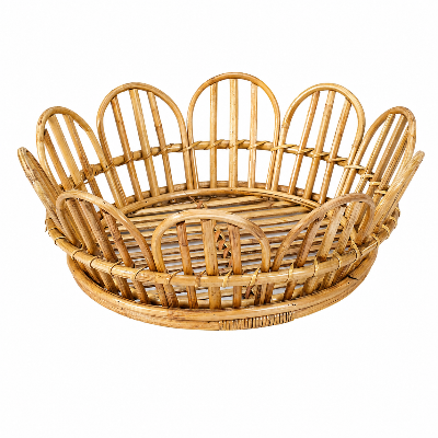 Picture of Gorgeous Handicrafts Basket round rattan natural D26-TRAY-003, FURNI