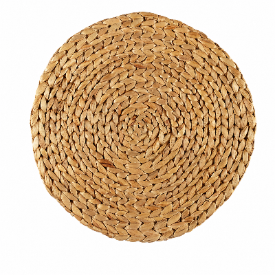 Picture of Gorgeous Handicrafts Placemat HW round WH natural D25-HW-001, GHAGHOT