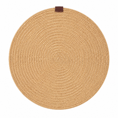 Picture of Gorgeous Handicrafts Placemat round polyester golden D25-ZZ-005, ATRAI