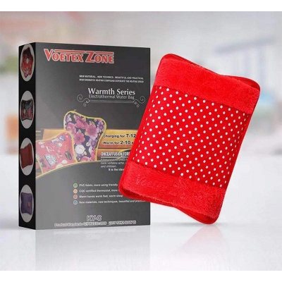 Picture of electric Velvet Heating pad/Hot water/Heat Pouch bag with gel for pain relief (Multicolour)
