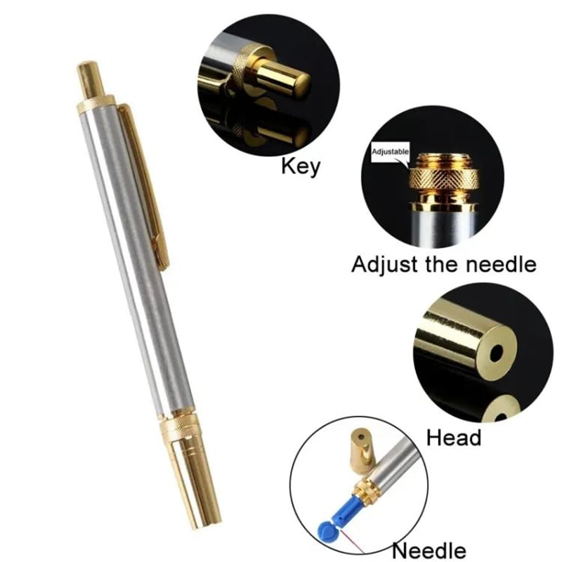 Picture of 1pcs Stainless Steel Lancet Point Massager Pen Bloodletting Pen Massage Needle Holder For Hijama