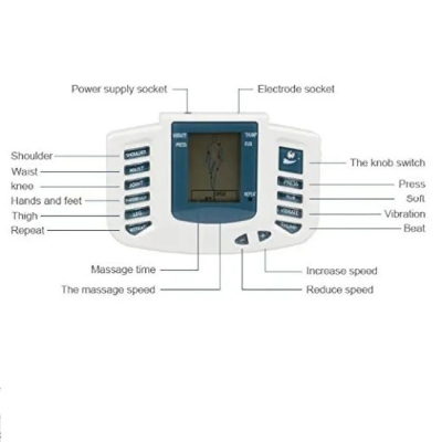 Picture of Physiotherapy Massage Machine with 4 Pads Body Pain Relief Therapy Stroke Machine