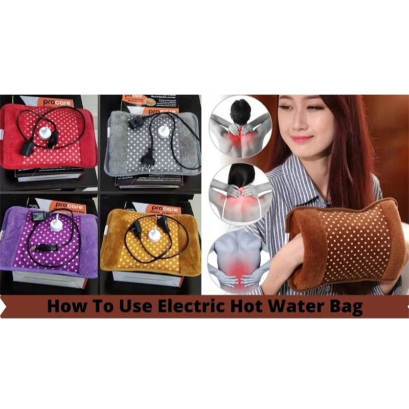 Picture of top quality Electric Hot Water Bag pain remover - Multicolour - Hot Water Bag - Hot Water Bag