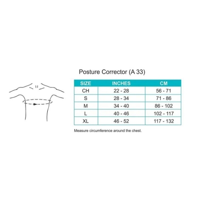 Picture of tynor Posture Corrector for women & man I Adjustable Back Straightener for Upper Back Pain