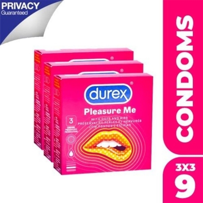 Picture of Durex Pleasure me Condom - 9 pcs Box (Made In India)