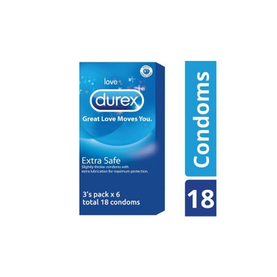Picture of Durex Extra safe Condom - 18 pcs Box (Made In India)