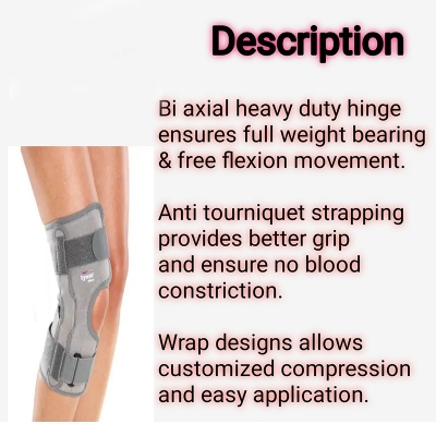 Picture of Tynor Functional Knee Support for Lateral Support and Immobilization /health accessories /Tynor - Light Ash