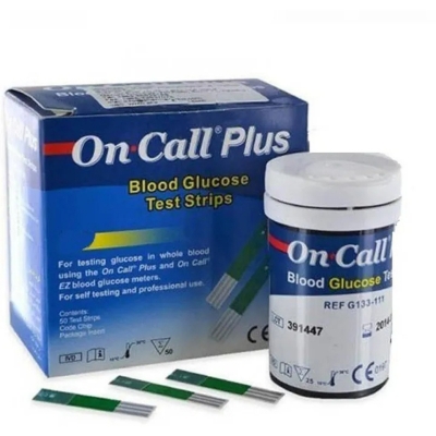 Picture of ON CALL PLUS Test Strip- 50 pcs/Stip/ডায়াবেটিকস মাপার স্টিপ 25পিস