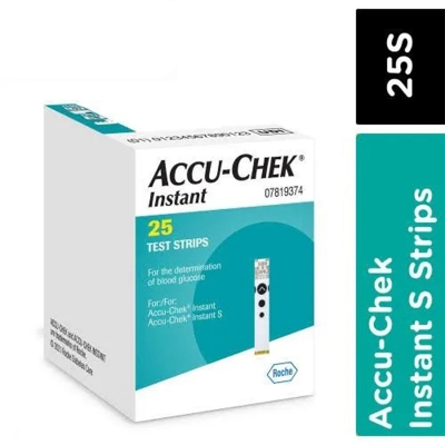 Picture of Accu Chek Instant and Instant S, Blood Glucose Test Strips (50 Strips), diabetes machine/blood glucose metre