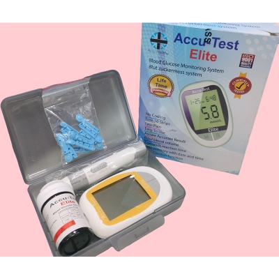 Picture of Accu Test Elite Blood Glucose Monitor - 10 Strips &10 Needles FREE