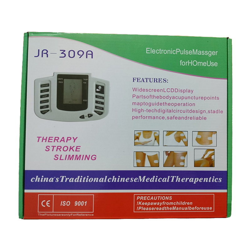 Picture of Electric Pulse Physiotherapy Massager Tens EMS Muscle Stimulator Acupuncture Therapy Body Massage Slimming Health Care Machine - White