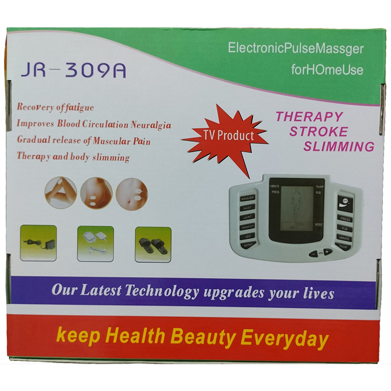 Picture of Electric Pulse Physiotherapy Massager Tens EMS Muscle Stimulator Acupuncture Therapy Body Massage Slimming Health Care Machine - White